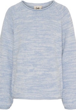 Tröjor/Koftor - Gwen Knit Pullower – light blue melange